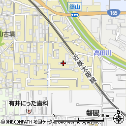 奈良県大和高田市築山183周辺の地図