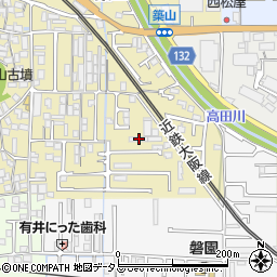 奈良県大和高田市築山183周辺の地図