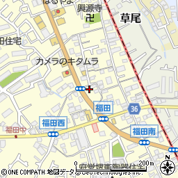 大阪府堺市中区福田510周辺の地図