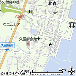 兵庫県淡路市久留麻（畠田浜）周辺の地図