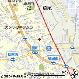 大阪府堺市中区福田497周辺の地図