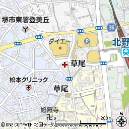 大阪府堺市東区丈六182-5周辺の地図