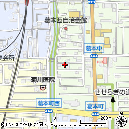奈良県橿原市葛本町681周辺の地図