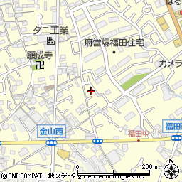大阪府堺市中区福田617周辺の地図