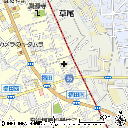 大阪府堺市中区福田21周辺の地図