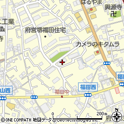 大阪府堺市中区福田565周辺の地図