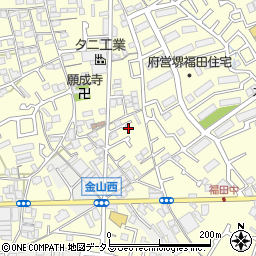 大阪府堺市中区福田624周辺の地図