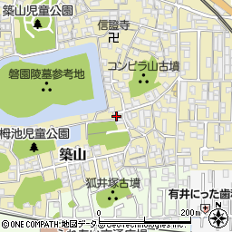 奈良県大和高田市築山533周辺の地図
