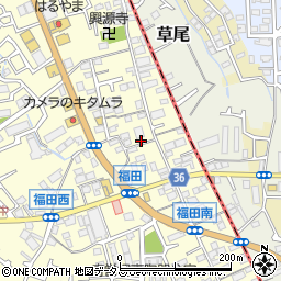 大阪府堺市中区福田499周辺の地図