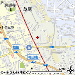 大阪府堺市東区草尾304-1周辺の地図