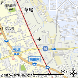 大阪府堺市東区草尾304-1周辺の地図