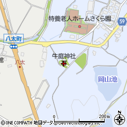 牛庭神社周辺の地図