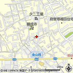 大阪府堺市中区福田815周辺の地図