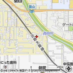 奈良県大和高田市築山182周辺の地図