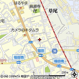 大阪府堺市中区福田501周辺の地図