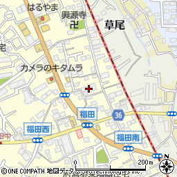 大阪府堺市中区福田502周辺の地図