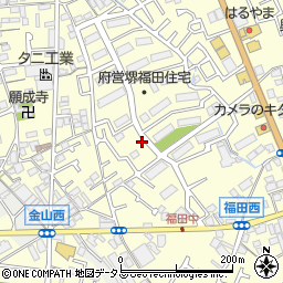 大阪府堺市中区福田615周辺の地図