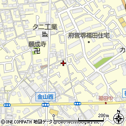 大阪府堺市中区福田623周辺の地図