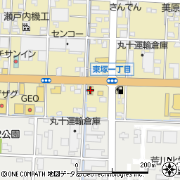 あっぱれすし丸東塚店周辺の地図
