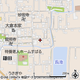 奈良県香芝市鎌田2-3周辺の地図