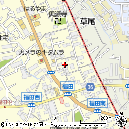 大阪府堺市中区福田508周辺の地図