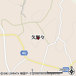 兵庫県淡路市久野々周辺の地図