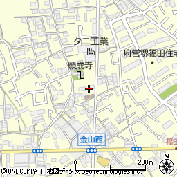 大阪府堺市中区福田804周辺の地図