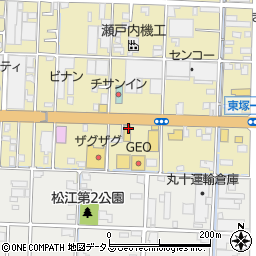 カレーハウスCoCo壱番屋 倉敷東塚店周辺の地図