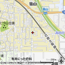 奈良県大和高田市築山179-22周辺の地図