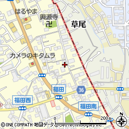 大阪府堺市中区福田504周辺の地図