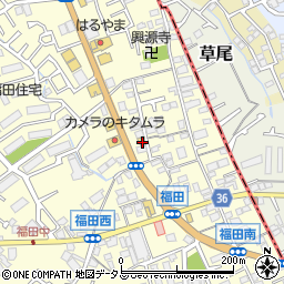 大阪府堺市中区福田579周辺の地図