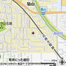 奈良県大和高田市築山179周辺の地図