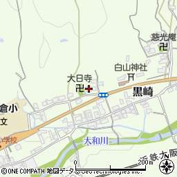 奈良県桜井市黒崎424周辺の地図