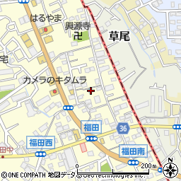 大阪府堺市中区福田507周辺の地図