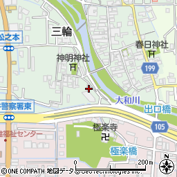 奈良県桜井市三輪19周辺の地図