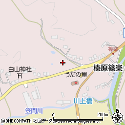 奈良県宇陀市榛原篠楽周辺の地図