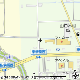 理容プラージュ　桜井東新堂店周辺の地図