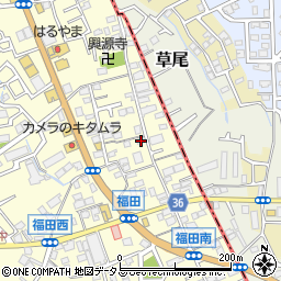 大阪府堺市中区福田506周辺の地図