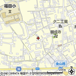 大阪府堺市中区福田1413周辺の地図