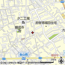 大阪府堺市中区福田822周辺の地図