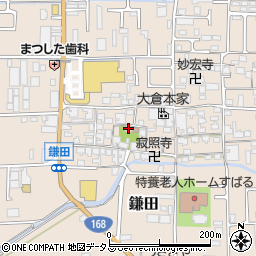 鎌田天神社周辺の地図