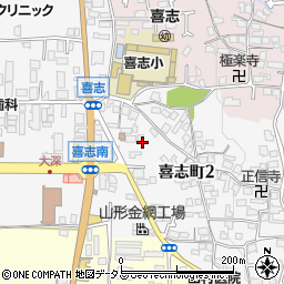 大阪府富田林市喜志町2丁目3周辺の地図