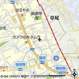 大阪府堺市中区福田586周辺の地図