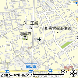 大阪府堺市中区福田821周辺の地図