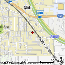 奈良県大和高田市築山179-26周辺の地図