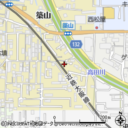 奈良県大和高田市築山176-3周辺の地図