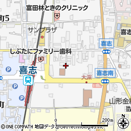 大阪府富田林市喜志町3丁目6周辺の地図