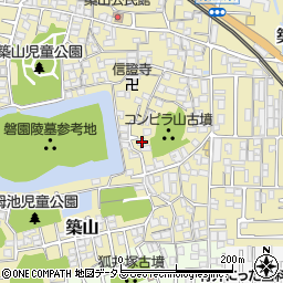 奈良県大和高田市築山555周辺の地図
