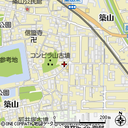 奈良県大和高田市築山226-4周辺の地図