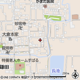 奈良県香芝市鎌田8周辺の地図